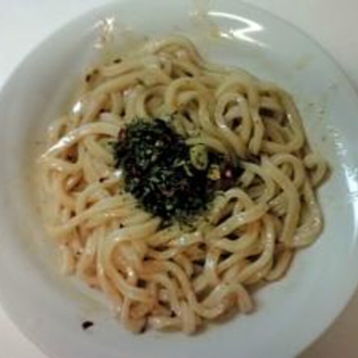 男の簡単飯！電子レンジで完結！ペペロンうどん